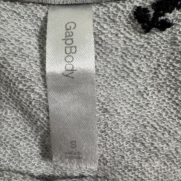 Gap Womens Grey Cotton Blend Sweatshirt Size S Flower Pattern - Picture 4 of 5
